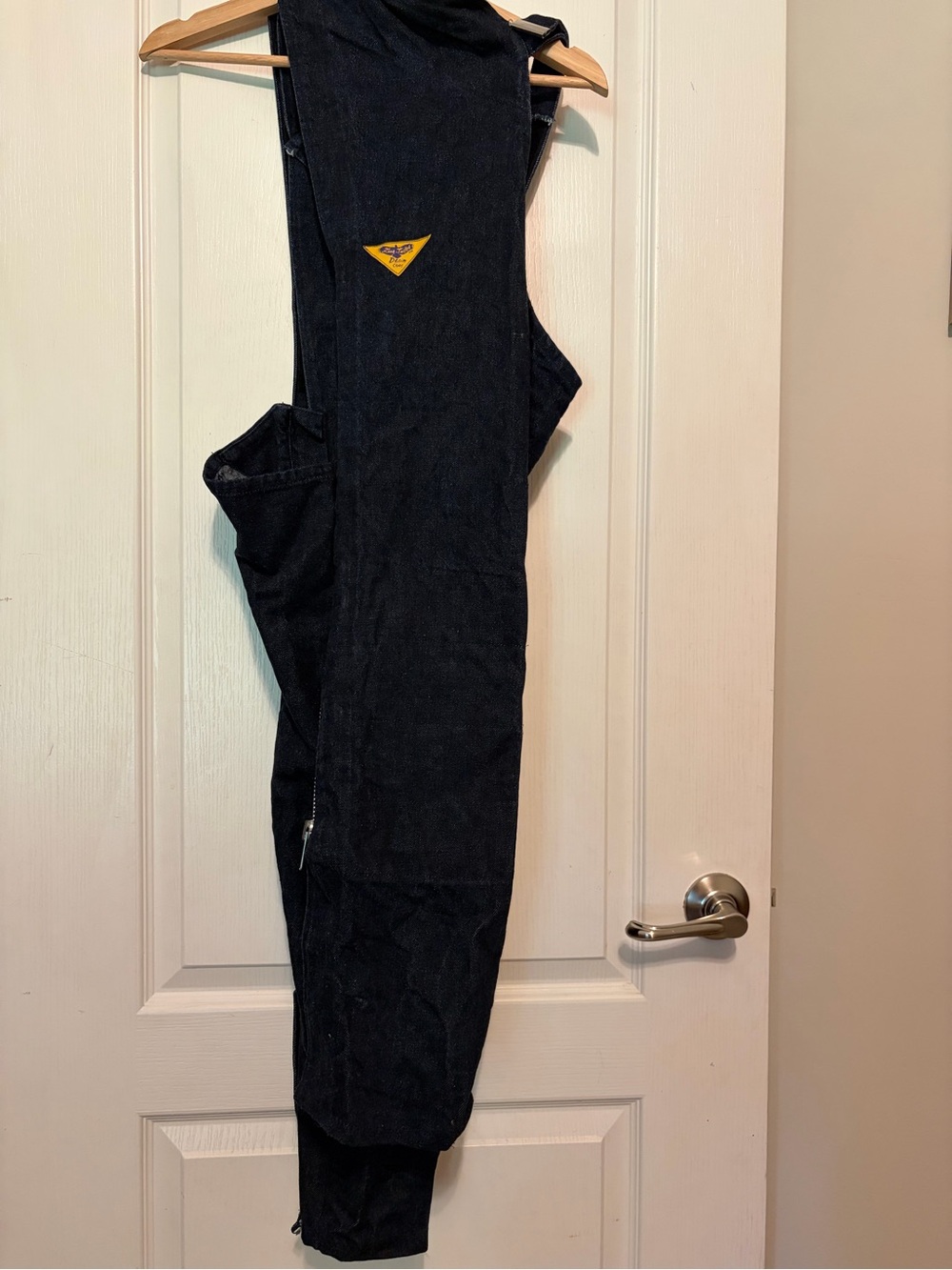 Zone Tailed Denim Chaps Blue with Velcro Front & Velcro Sides, size M unisex